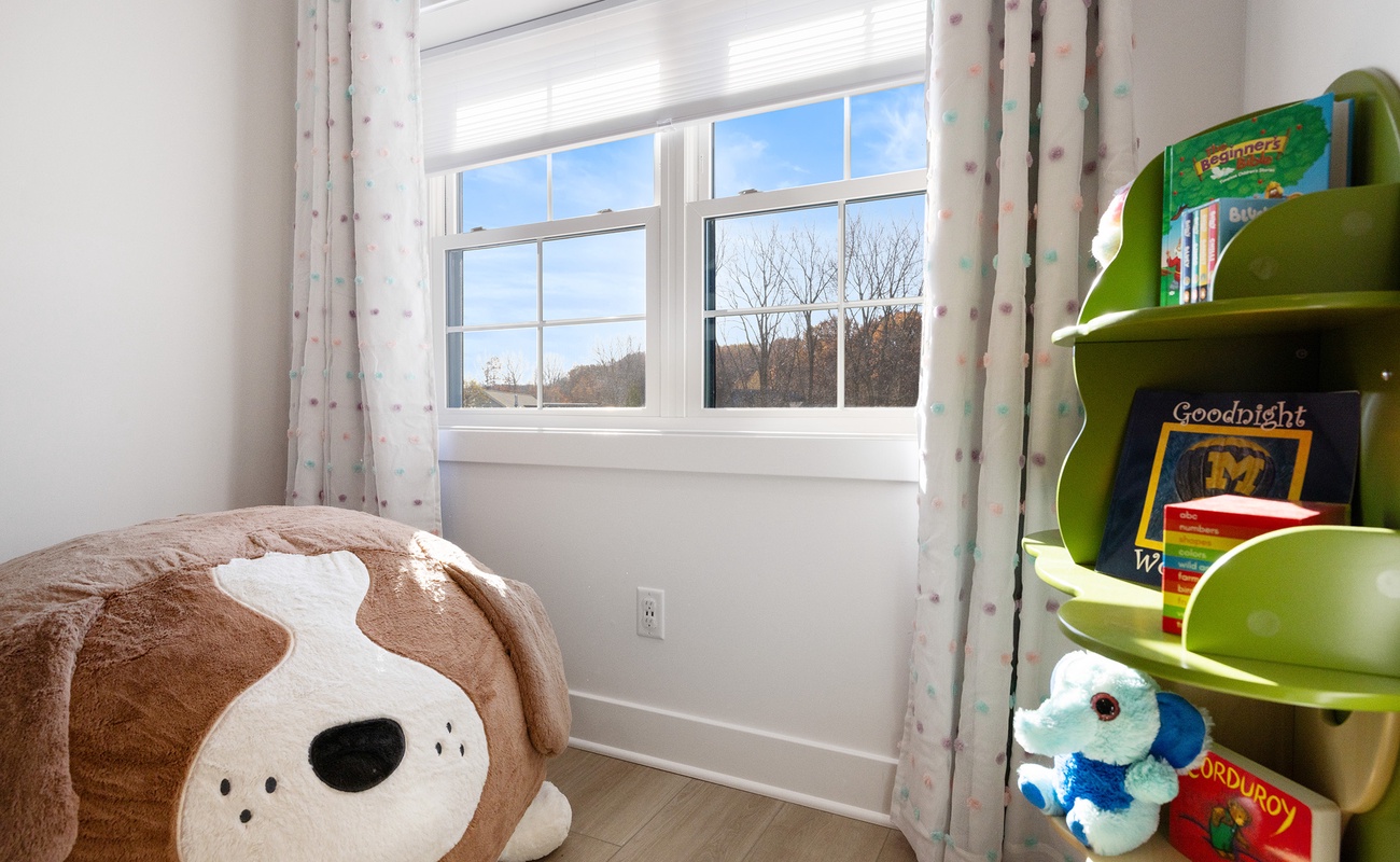 A playful corner for little ones made for stories and playtime.