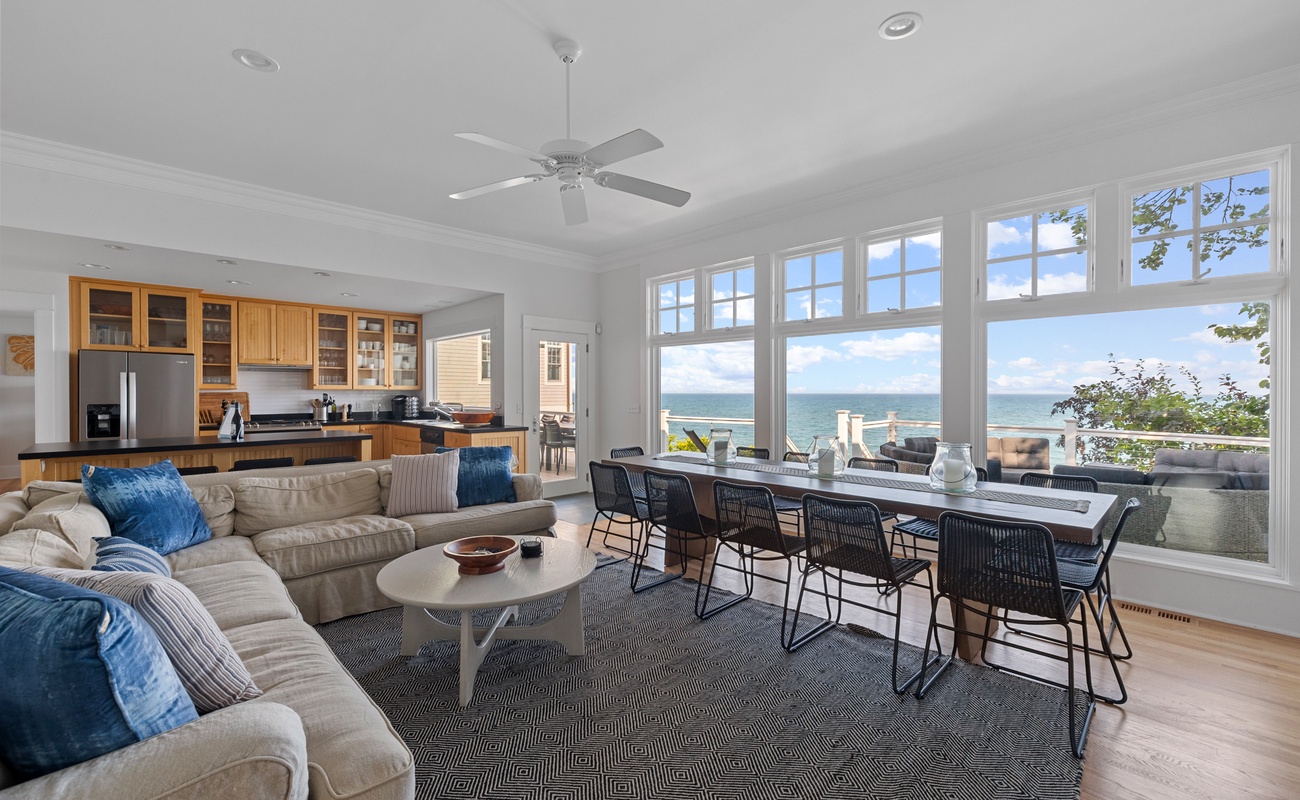 The open social space allows for easy group interaction.