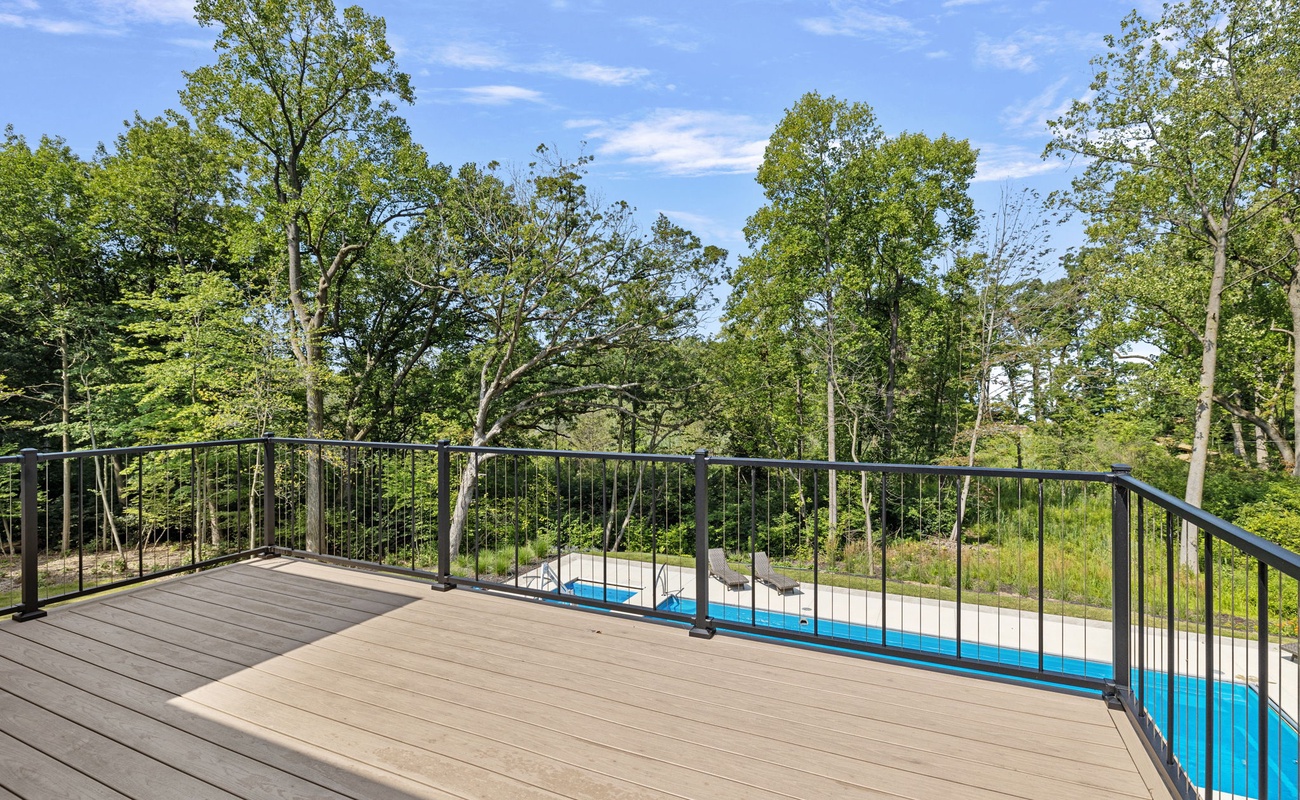 Nature and luxury unite on this breathtaking balcony view.