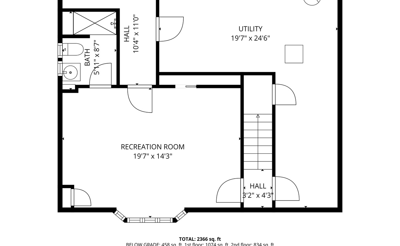 Loma House basement layout.