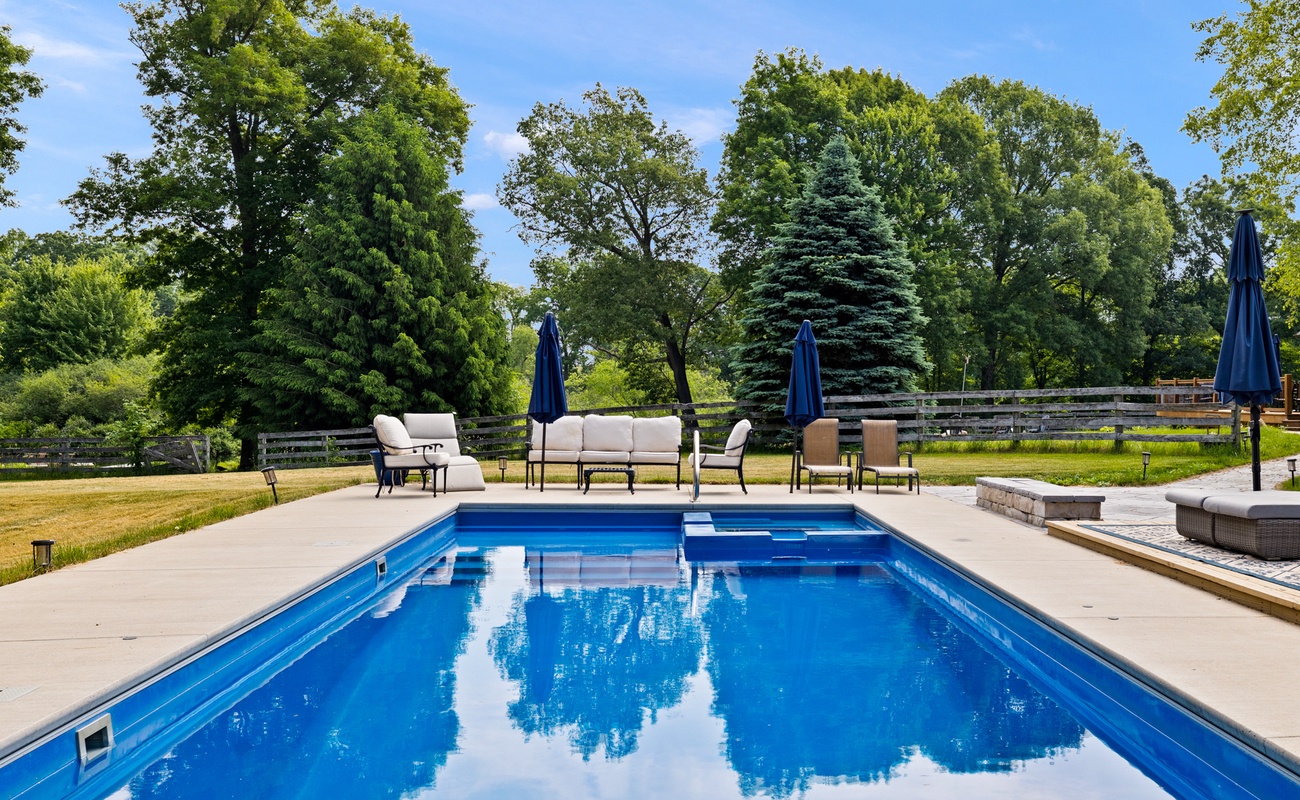 Take a refreshing dip after a day exploring the farm.