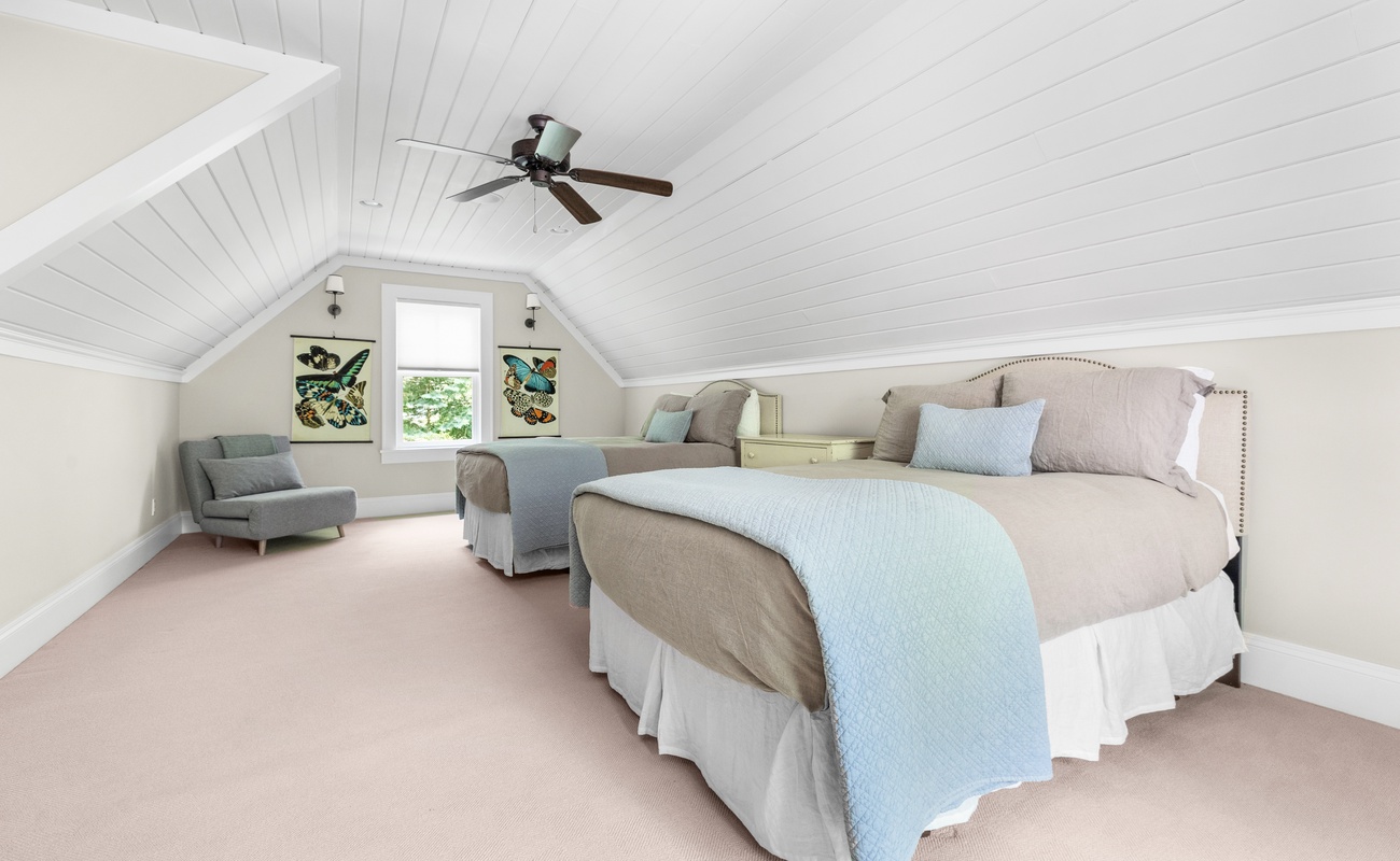 Bedroom 3 is on the upper level & queen and double-size bed.