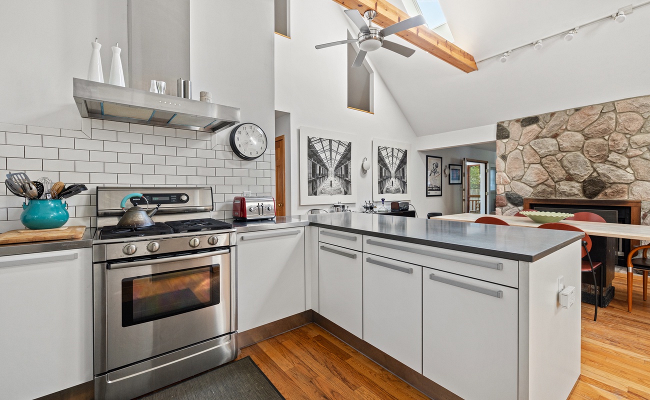 Our kitchen is a testament to modern living.