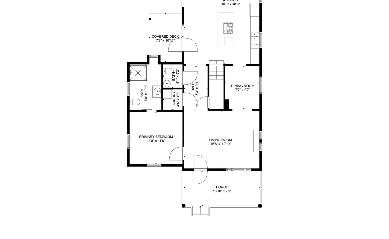 The Fourth Oak's 1st floor layout.