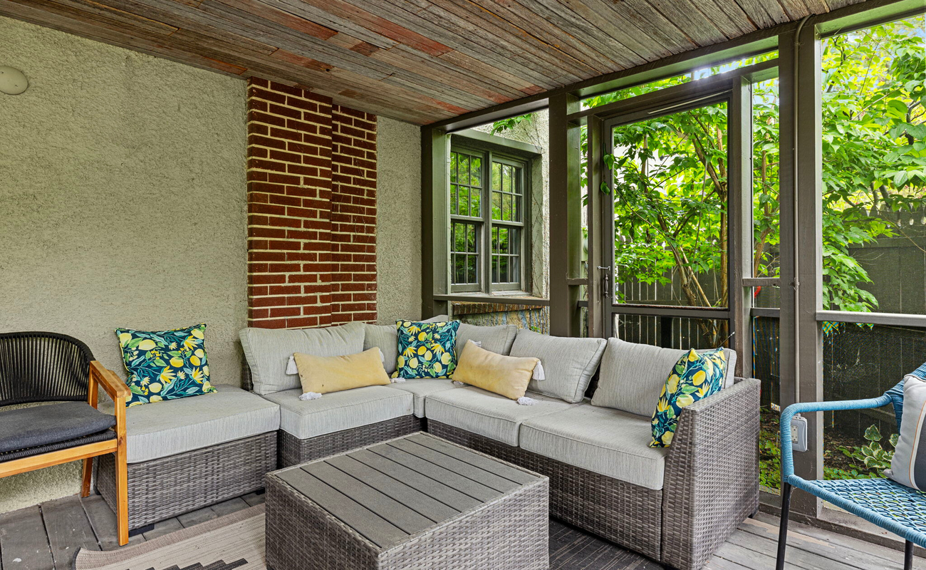 The Black Door Bungalow’s outdoor living spaces are amazing, too!