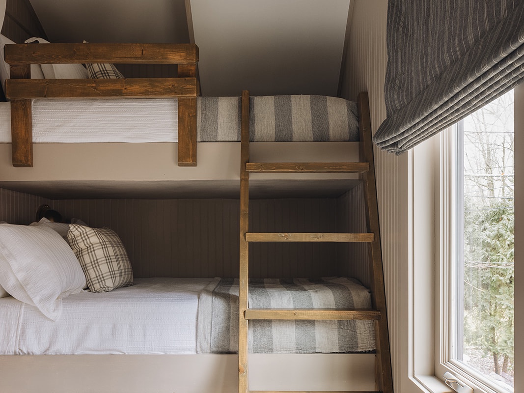 Guests often say the custom bunk beds bring childlike joy to both kids + adults.