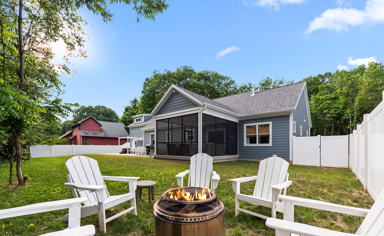 Evenings are always made better around the glow of a warm fire.