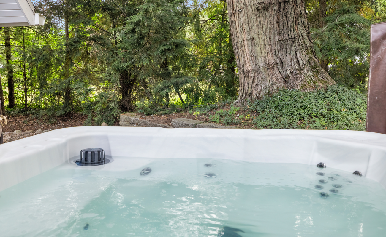 Bubbles and bliss beneath the forest canopy.