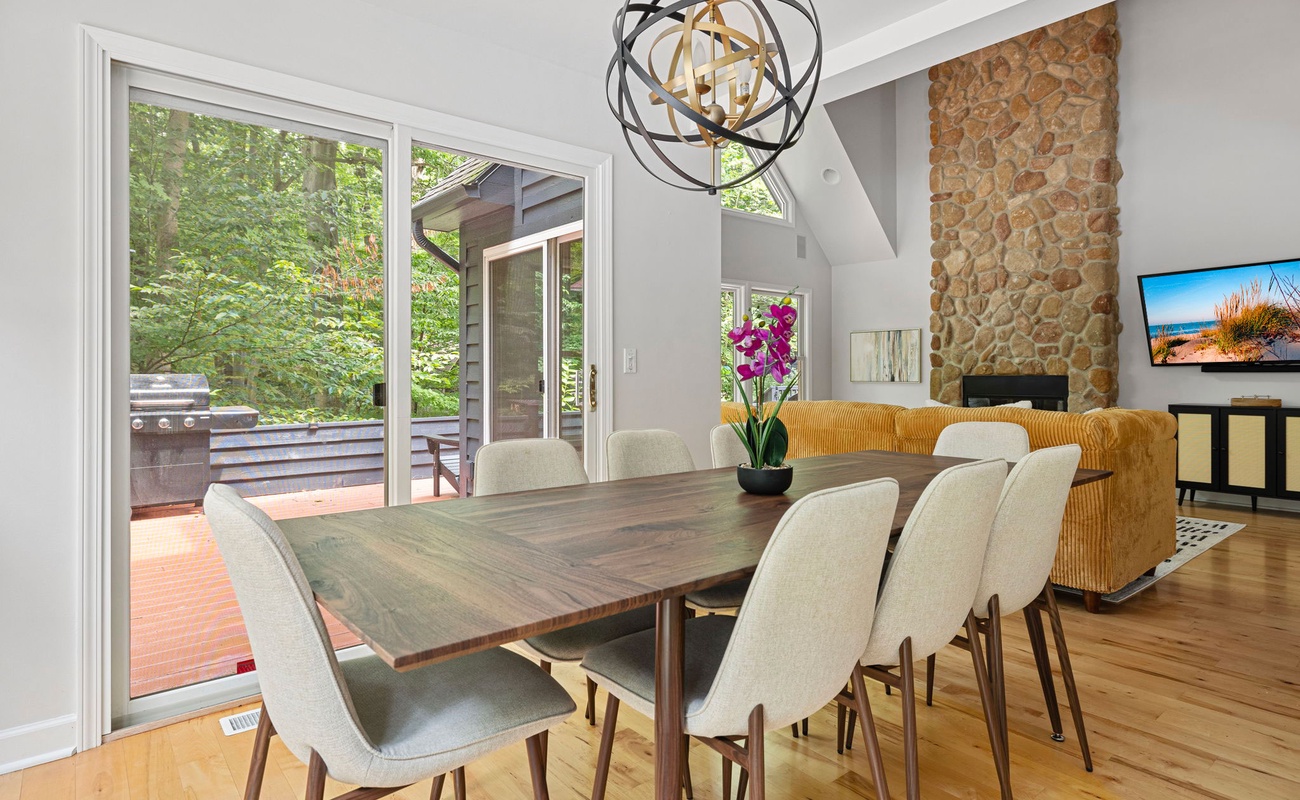 Gather for meals, laughter, and memories in this charming dining area.
