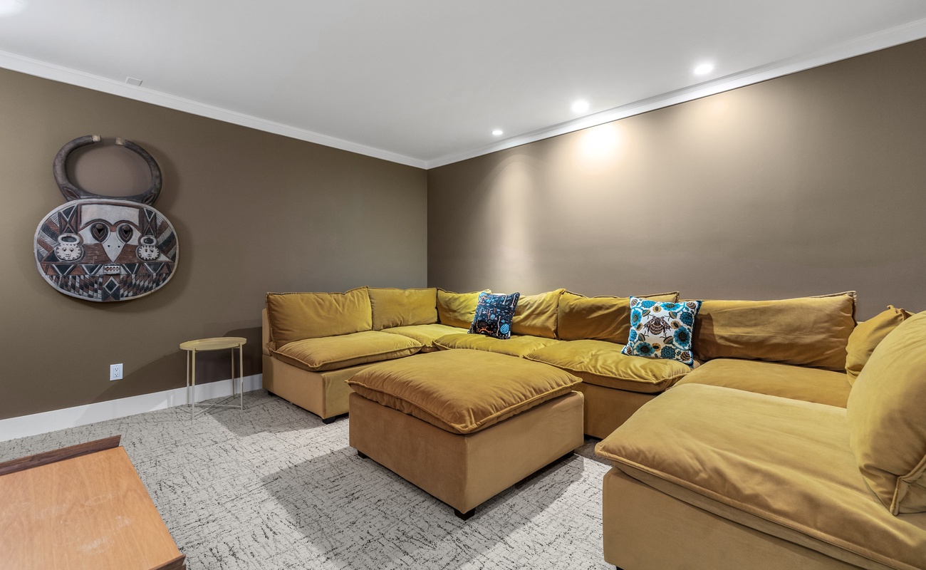 Popcorn ready? Because this room means movie business.