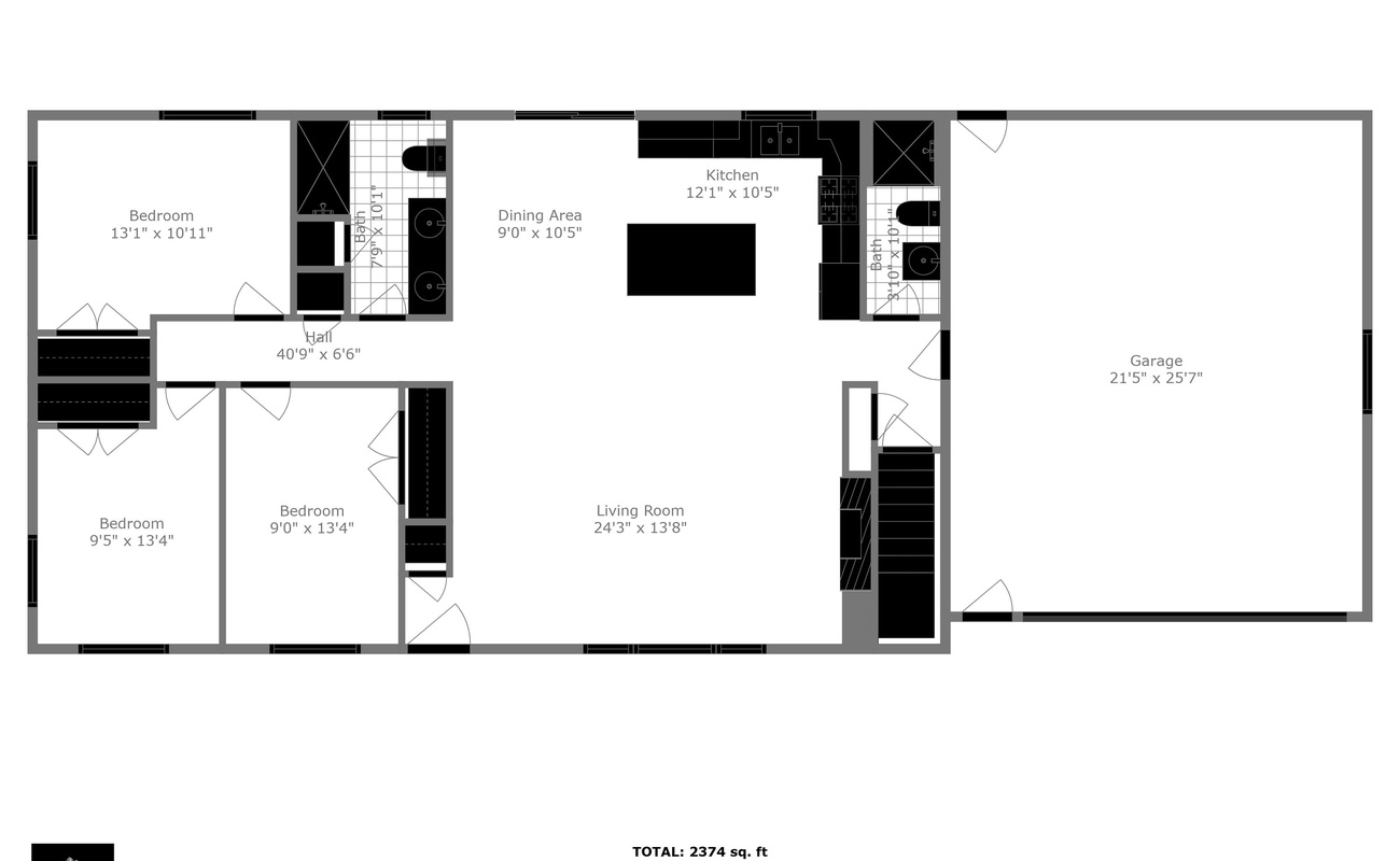 Rocky Gap Getaway Main Level Lay out
