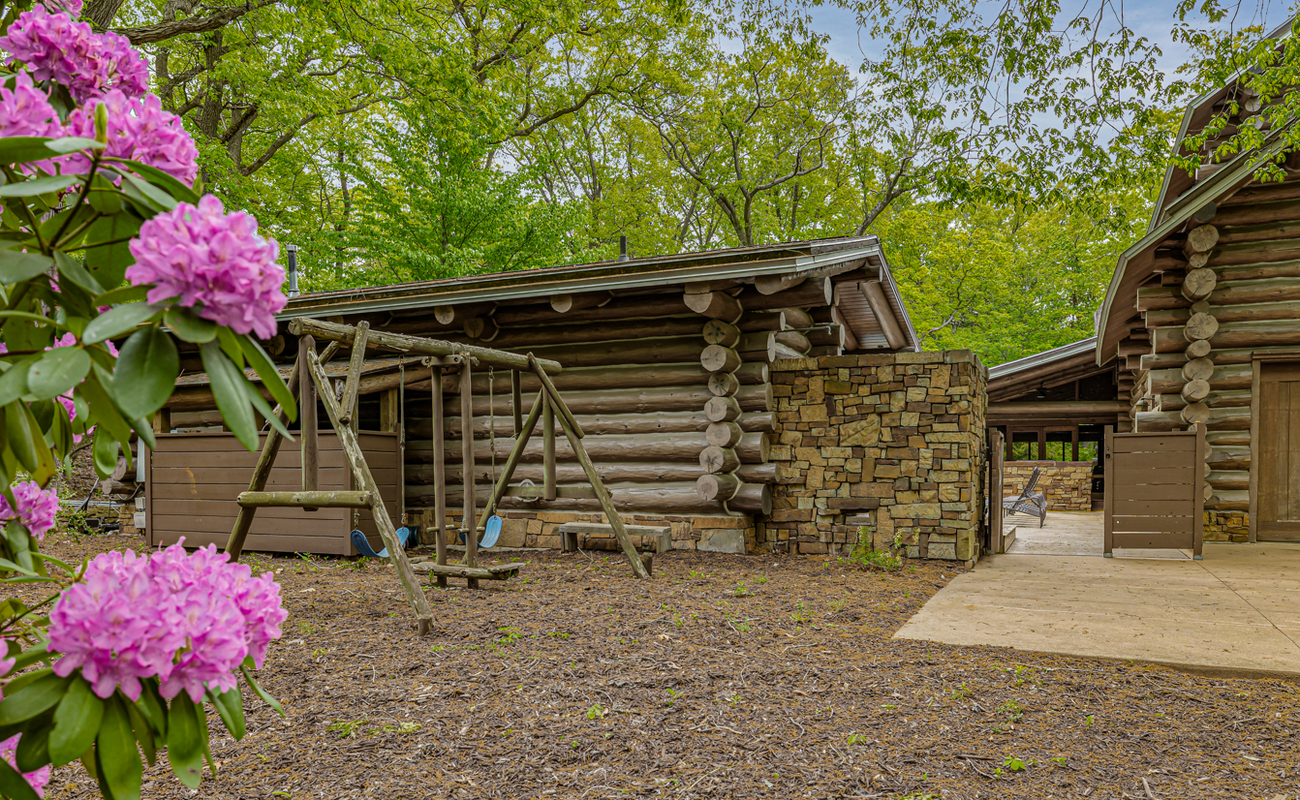 The swing set invites you to pause and enjoy life’s little moments.