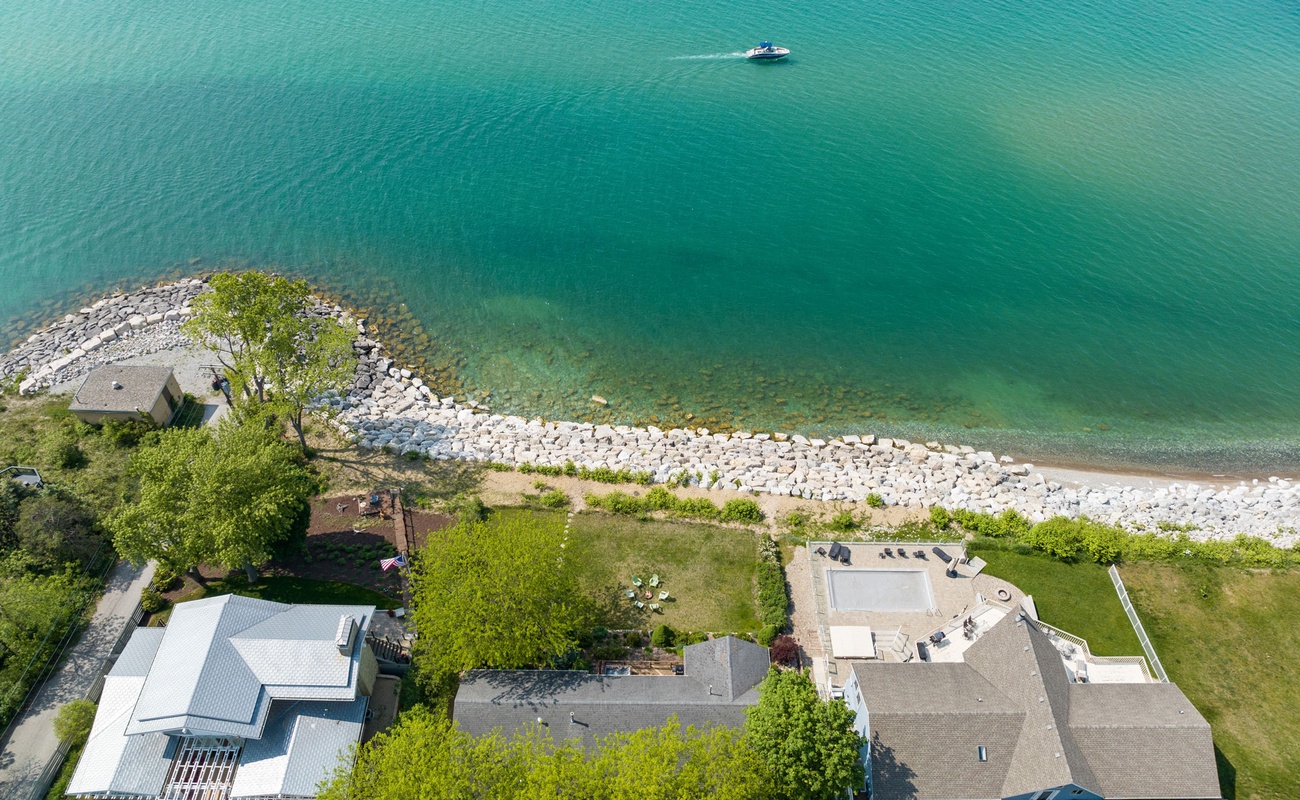 Please note the rocky seawall does not permit swimming in front of the home.