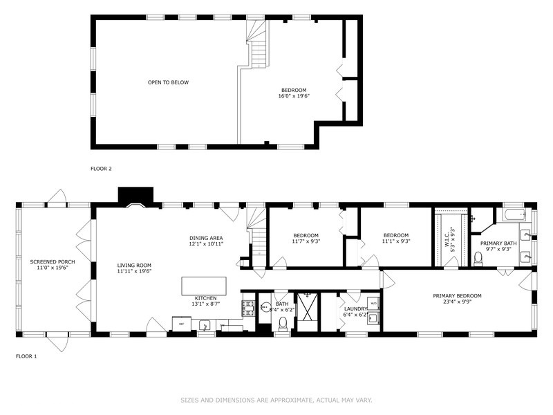 Full floorplan of The Songbird.