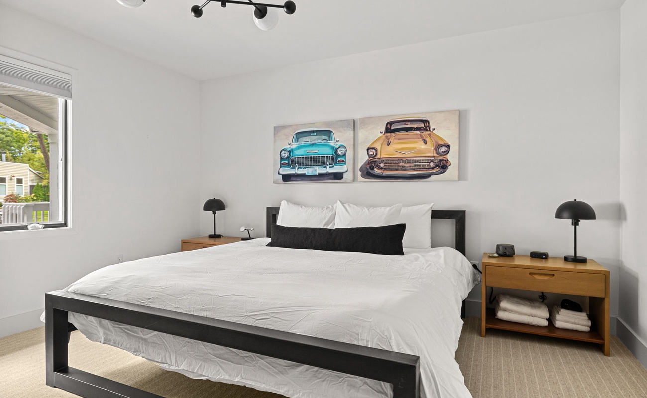 Bedroom 2 is on the main level & has a king-size beds.