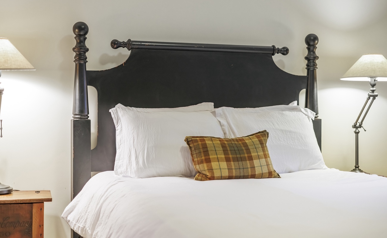 The signature suite has a super soft queen-size bed.