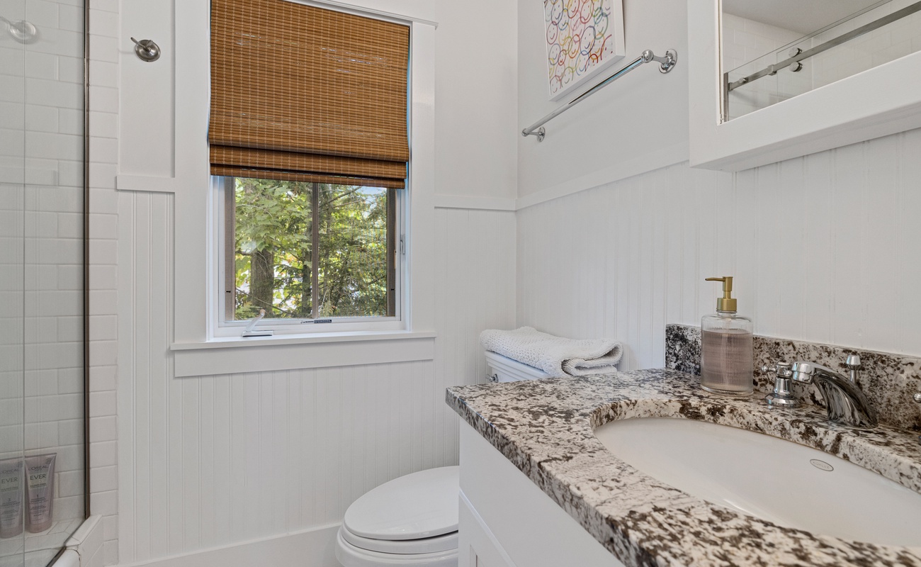Another modern bathroom, this one is our half-bath.