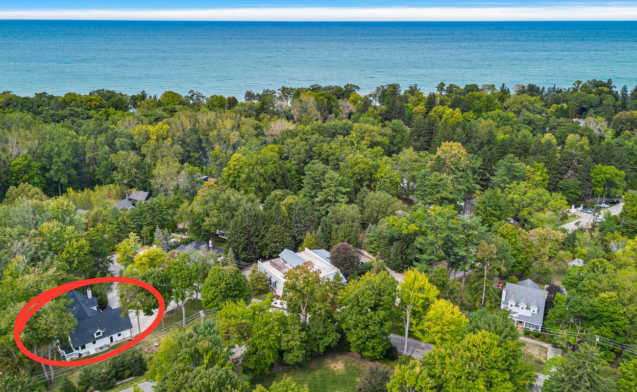 Surrounded by nature, with the calming sound of waves in the distance.