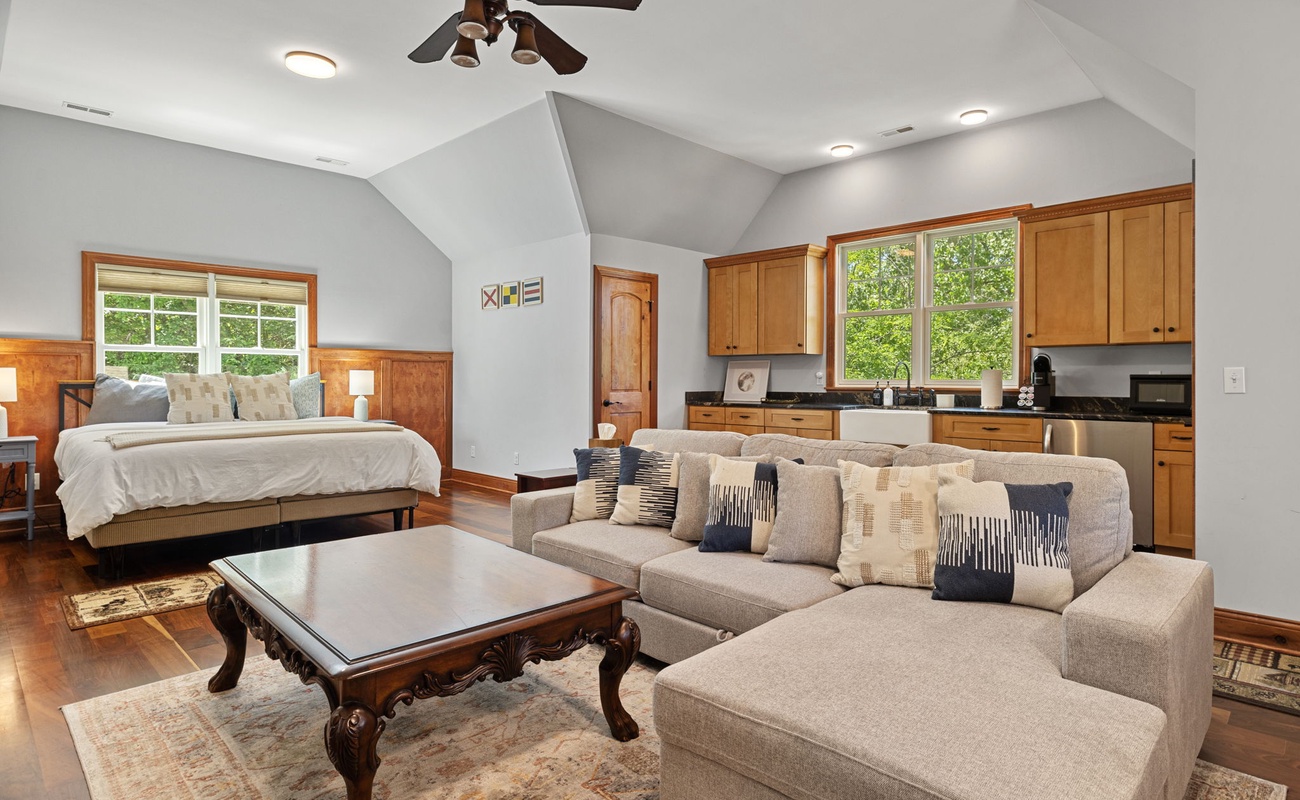 A second living space is wonderful for multi-family groups or friends traveling together.
