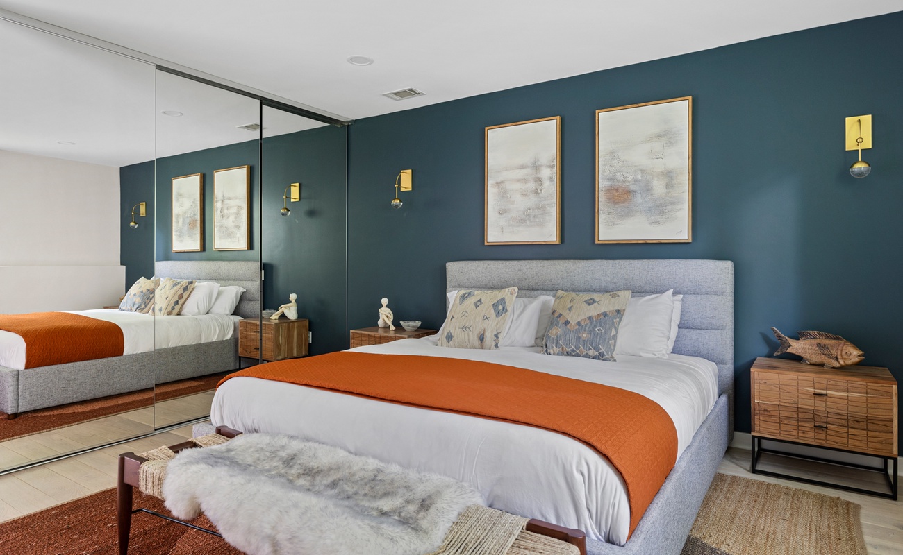 There is plenty of closet space for tucking away travel items.