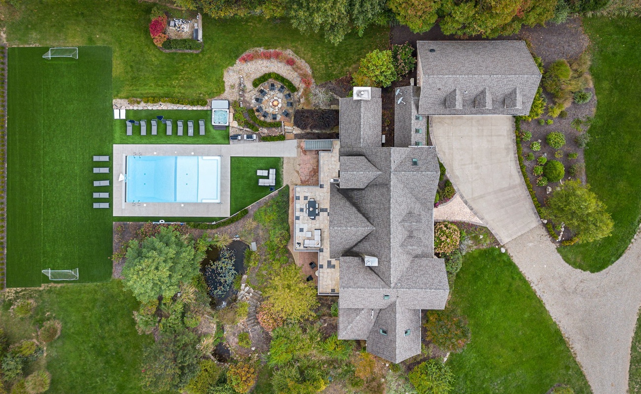 Bird’s-eye view of paradise—every corner of this estate is pure perfection.