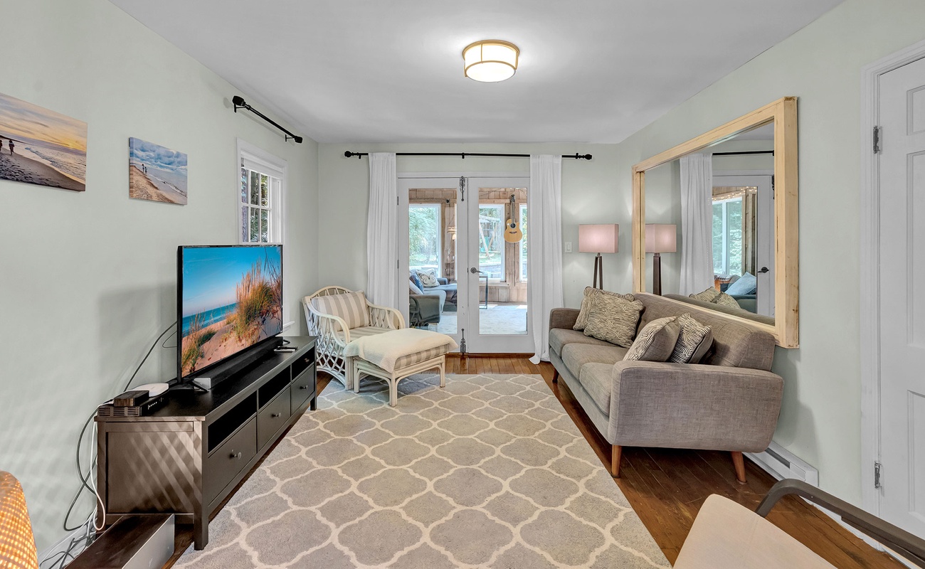 Second living space perfect for relaxing or recharging.