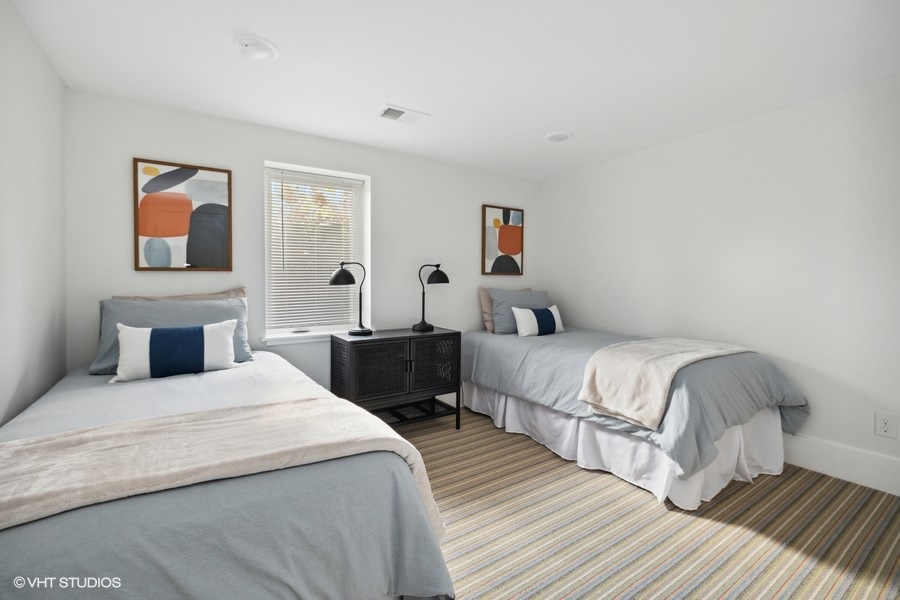 Bedroom 6 is on the lower level & has 2 twin-size bed.