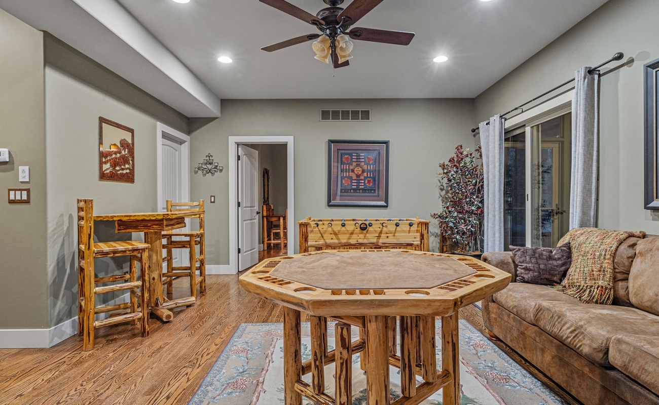 Game night just got an upgrade! Whether it’s cards, foosball, or chilling on the couch, this is where the fun happens!