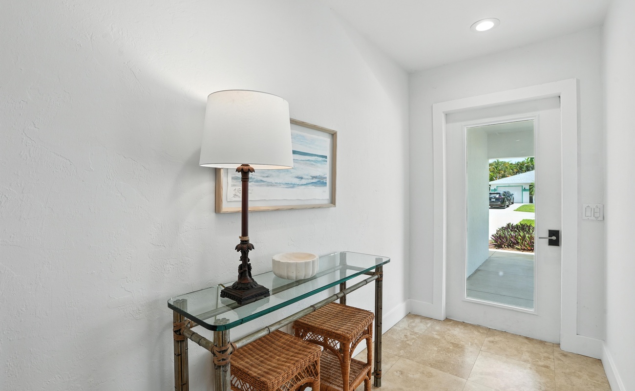 Beachy touches greet you the moment you step inside.