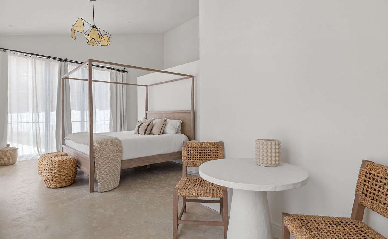 Bedroom 2 has a king-size bed.