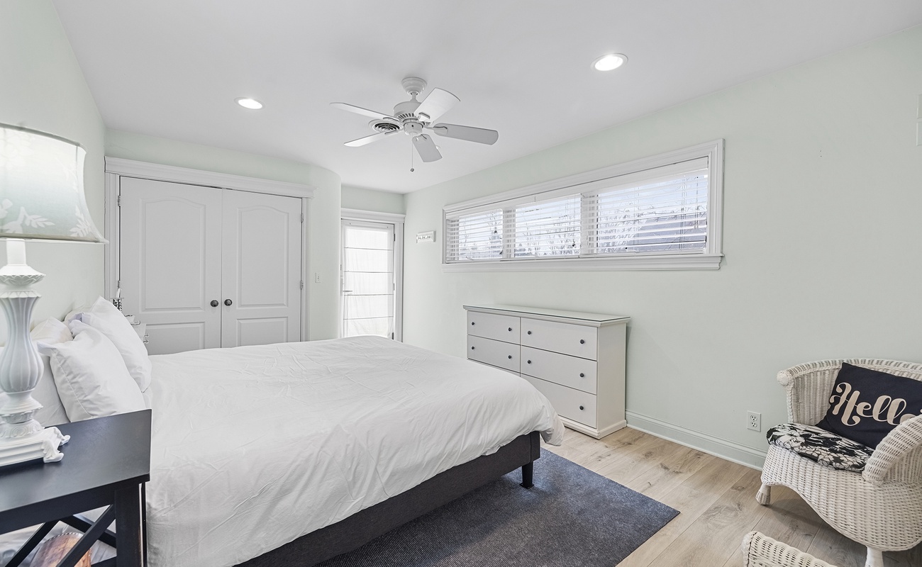 Bedroom 3 is on the upper level and has a king size bed.