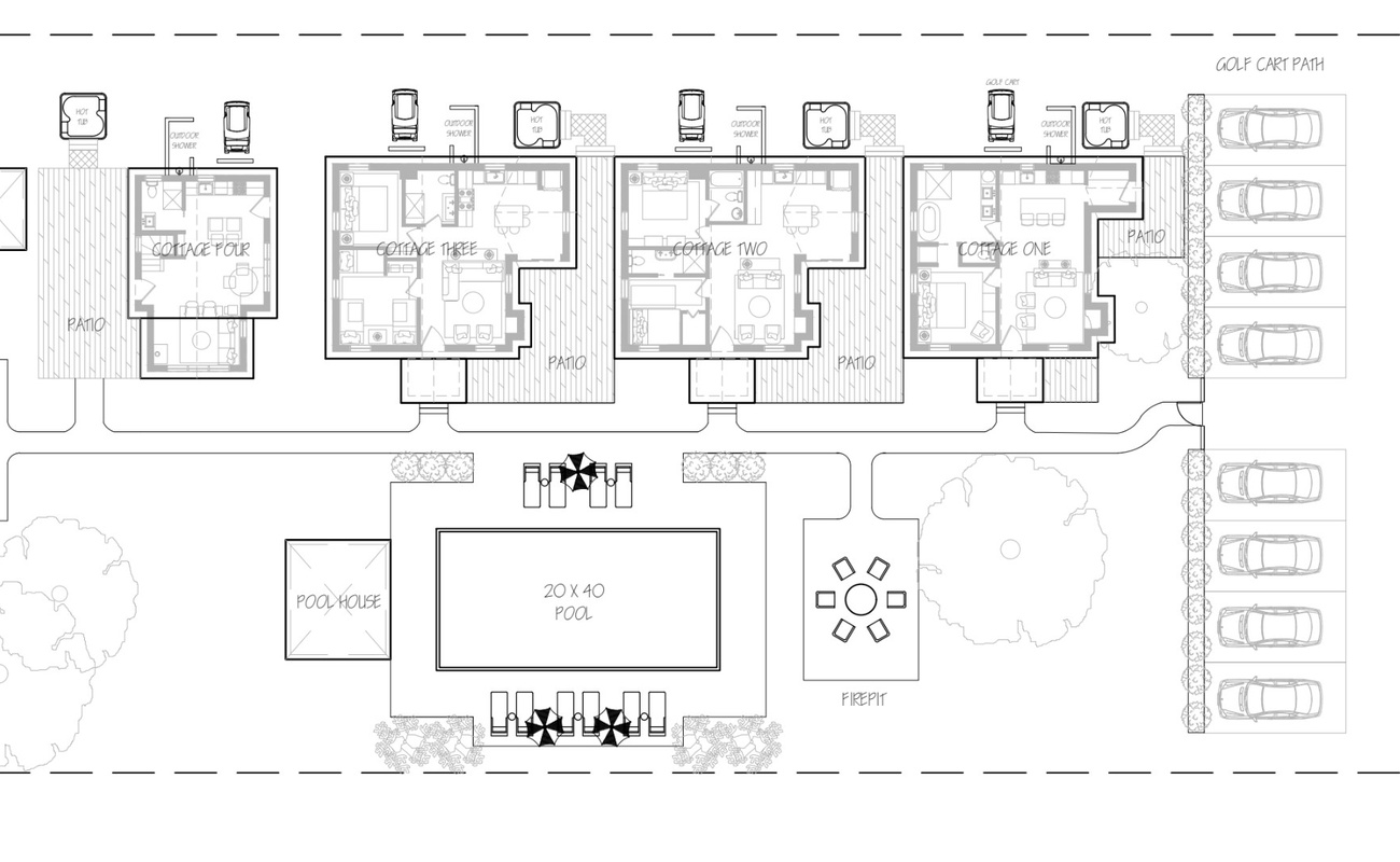 The Townie Cottages Site Plan