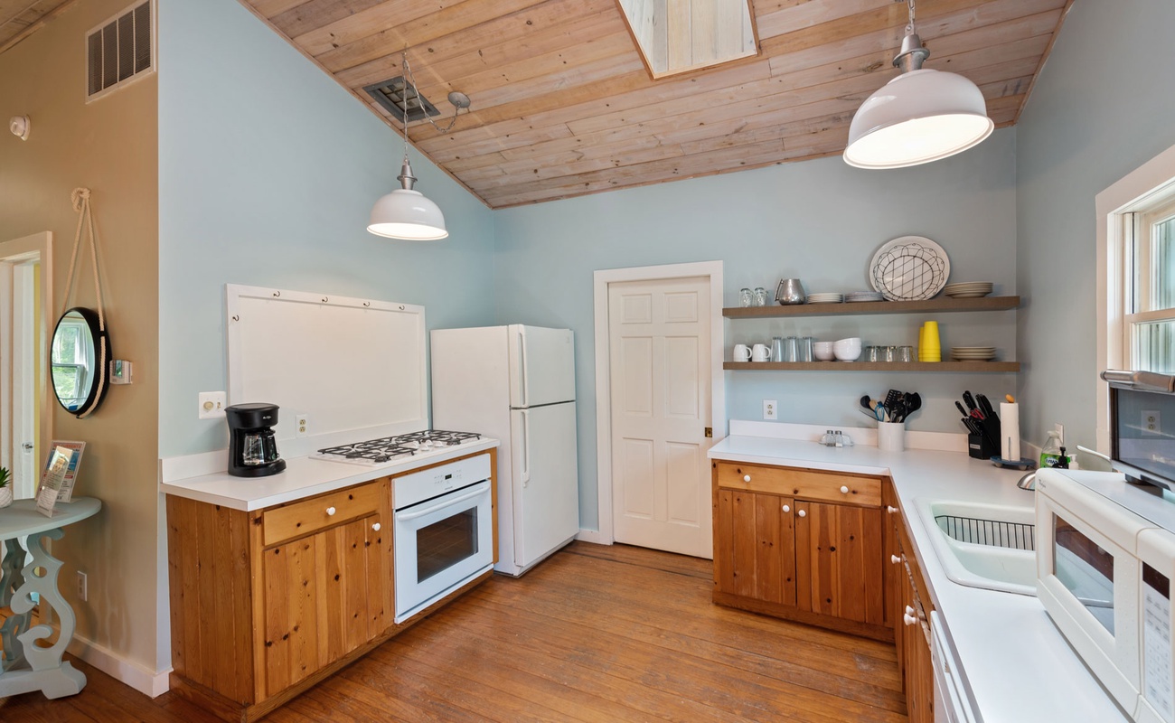 Enjoy the natural light as you prepare your favorite meals.