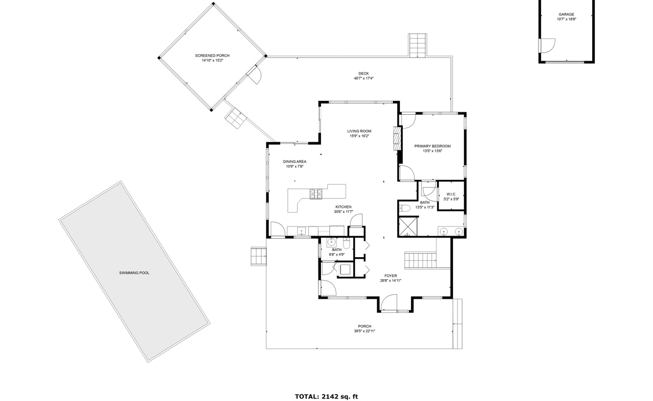 Gray Haven's 2nd Floor Layout.