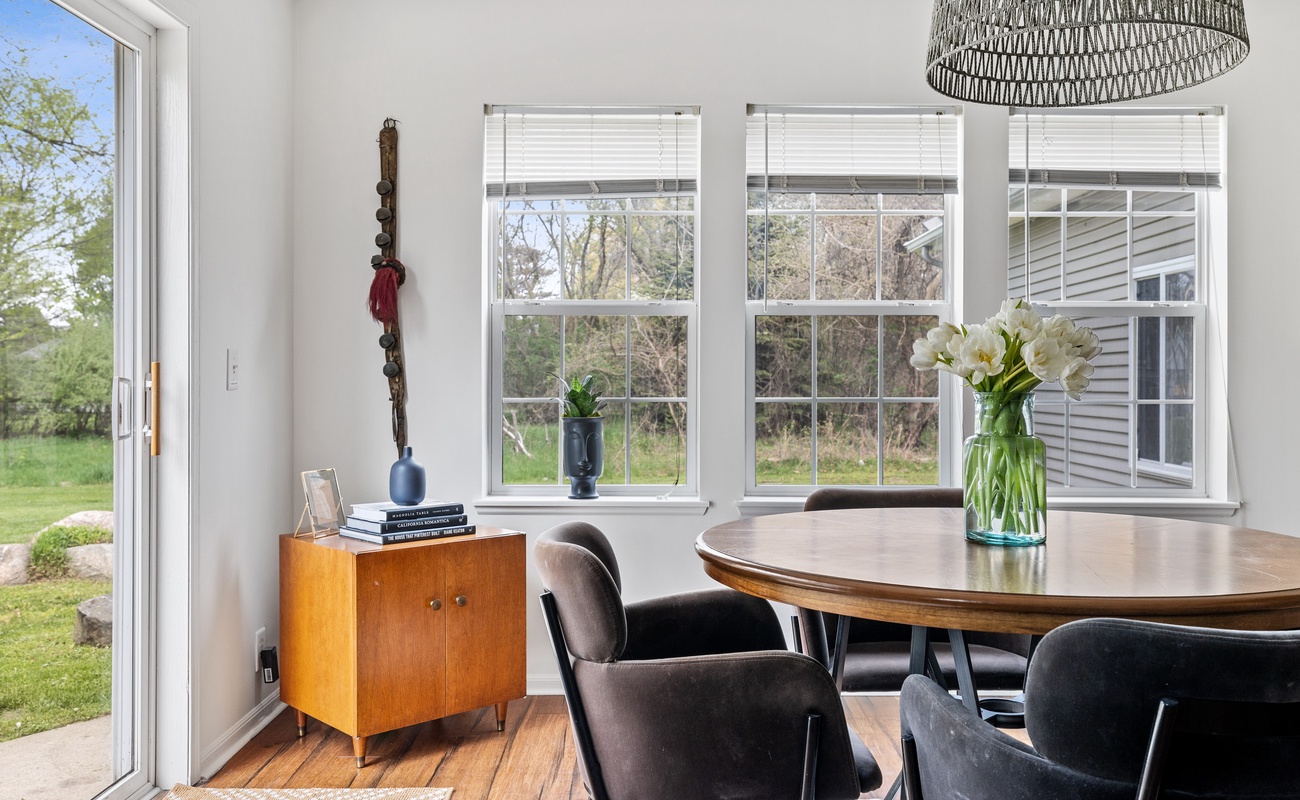 Fuel up for a day of adventure in the cozy dining area.