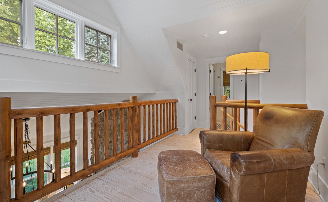 Catch a view of the conversations below or hid up in the loft to catch some alone time.