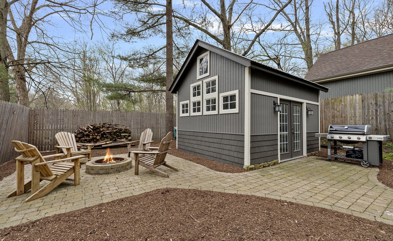 Anytime you're wanting to REALLY relax, grab a drink and sit around the firepit.