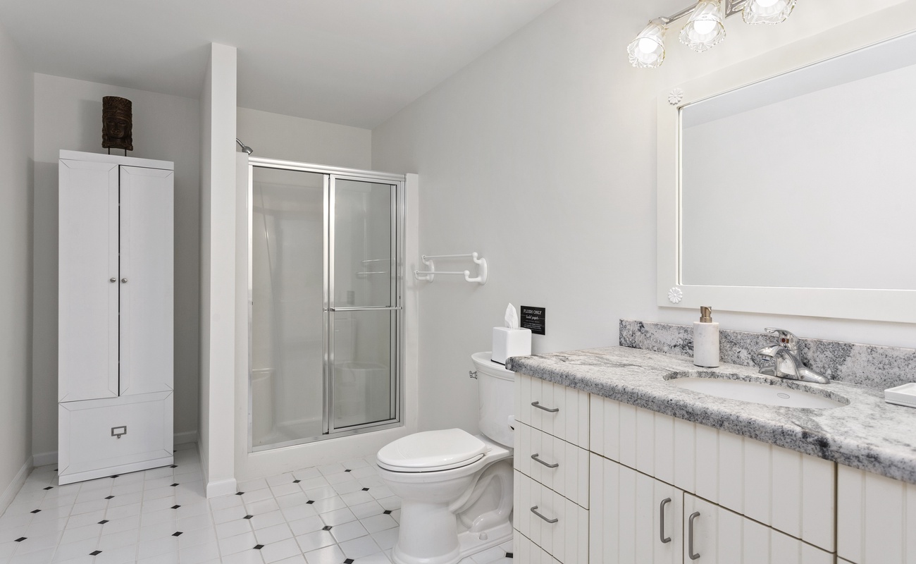Three full baths are styled with a clean, modern design.