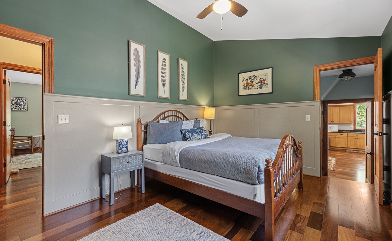 Bedroom 5 is on the upper level & has a queen-size bed