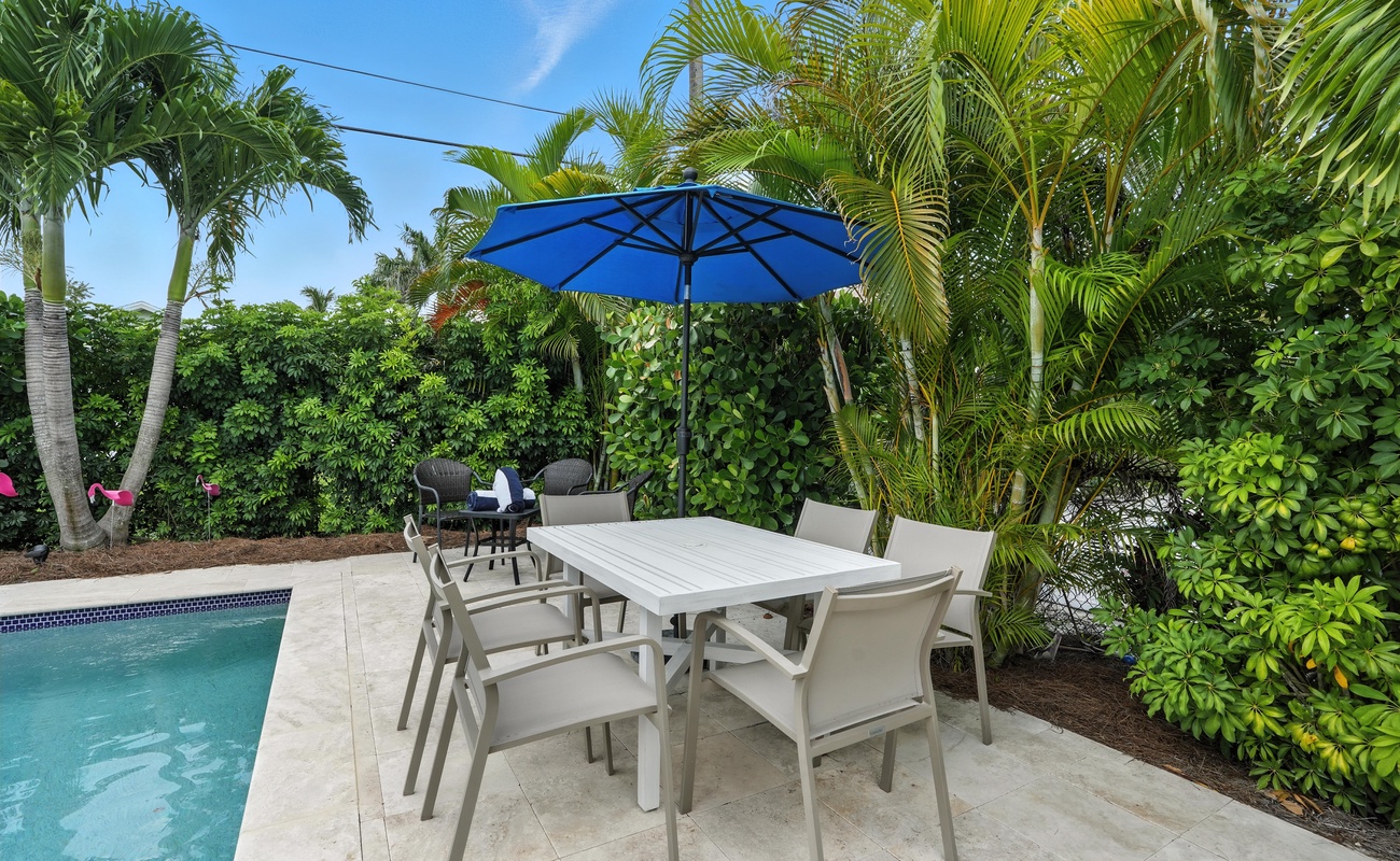 The best seat in the house? Right here, under the umbrella.