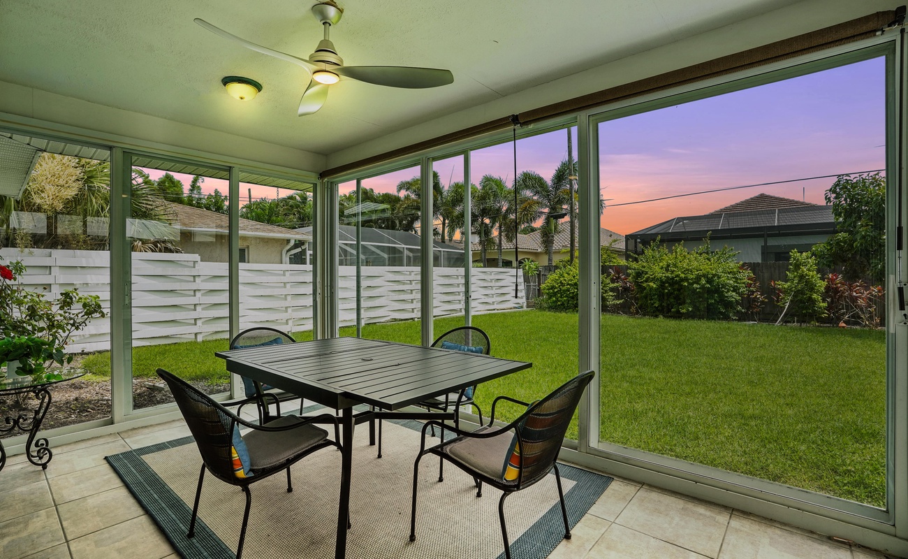 Golden hour feels from your private lanai.