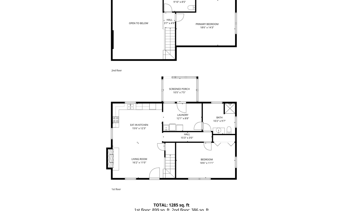 County Line Cabin's Floor Plan.