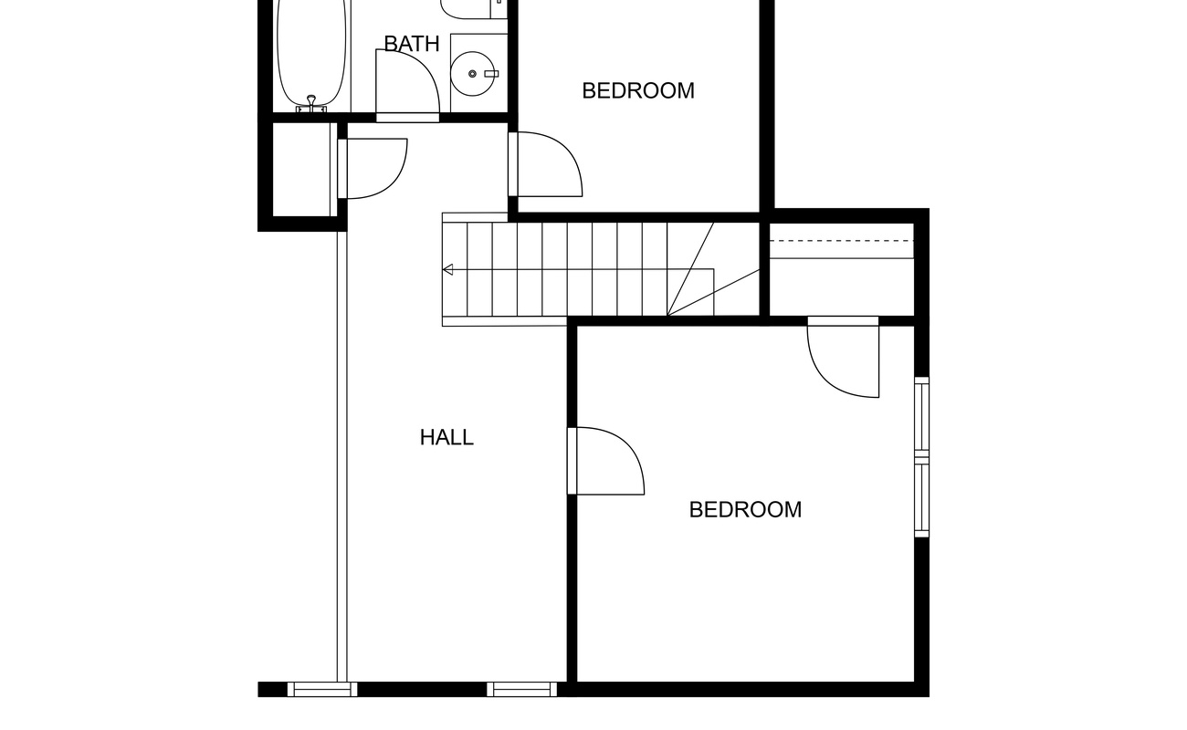 Second floor Layout of Bella and Dulce's Lakehouse