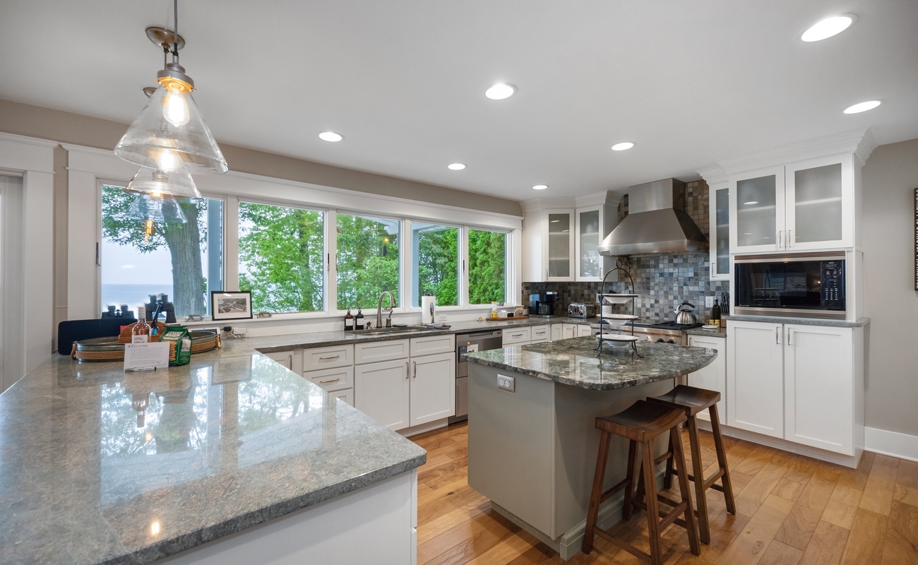 The Chef's Kitchen is gorgeous and fully equipped with all the vacay essentials.