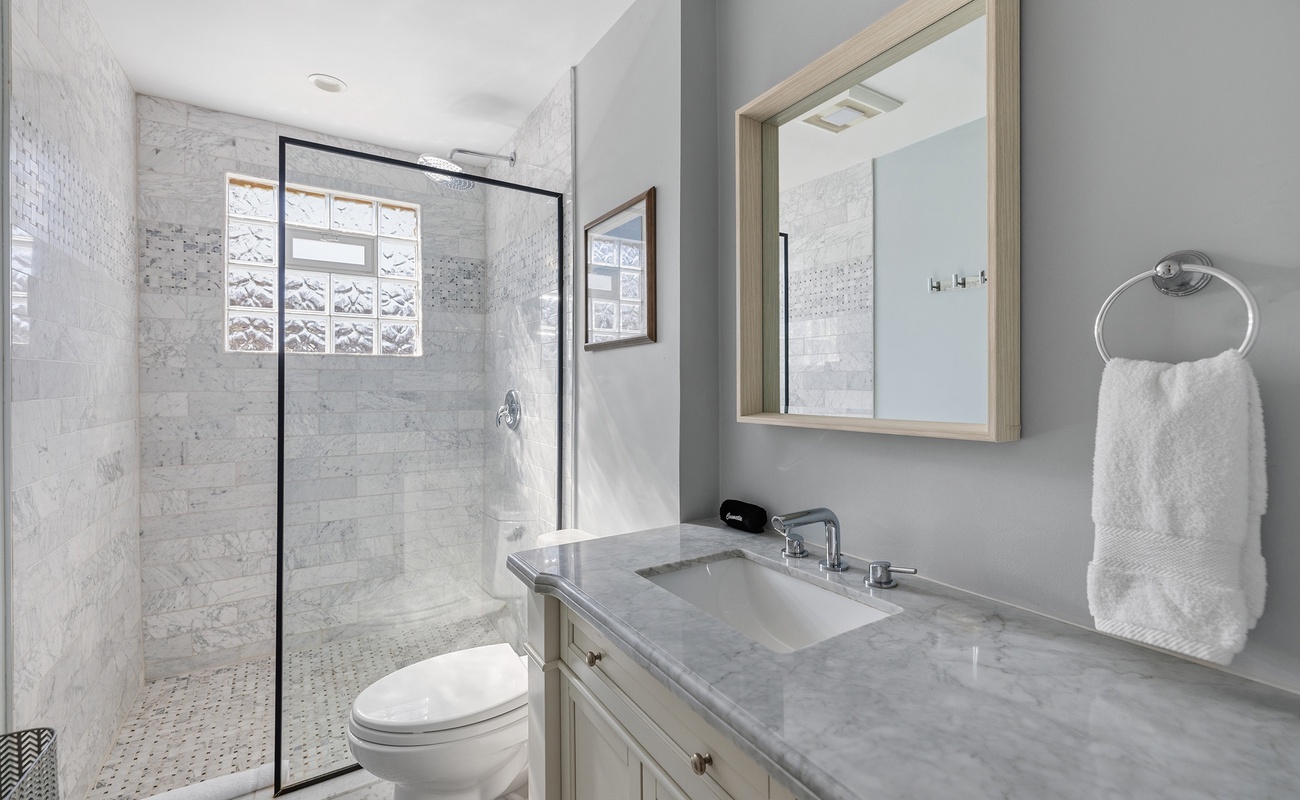 The cottage has 3.5 very beautifully restored bathrooms.