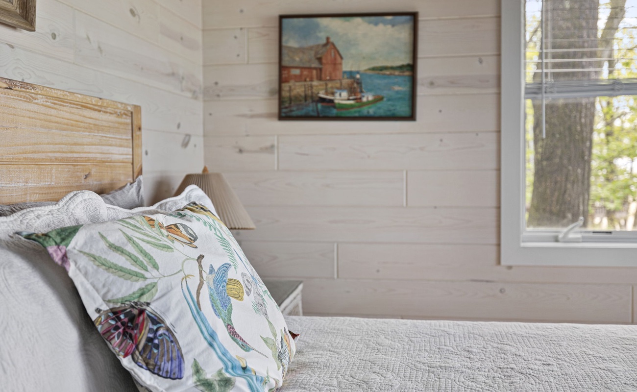 Our interior designer adds appealing hand-selected art and decor to each room.