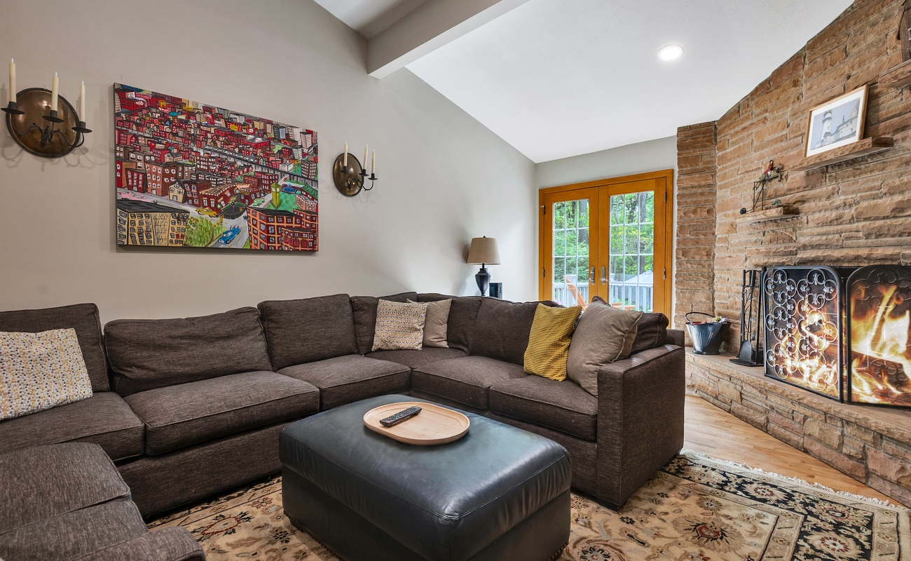 A colorful, comfy corner to relax and recharge.