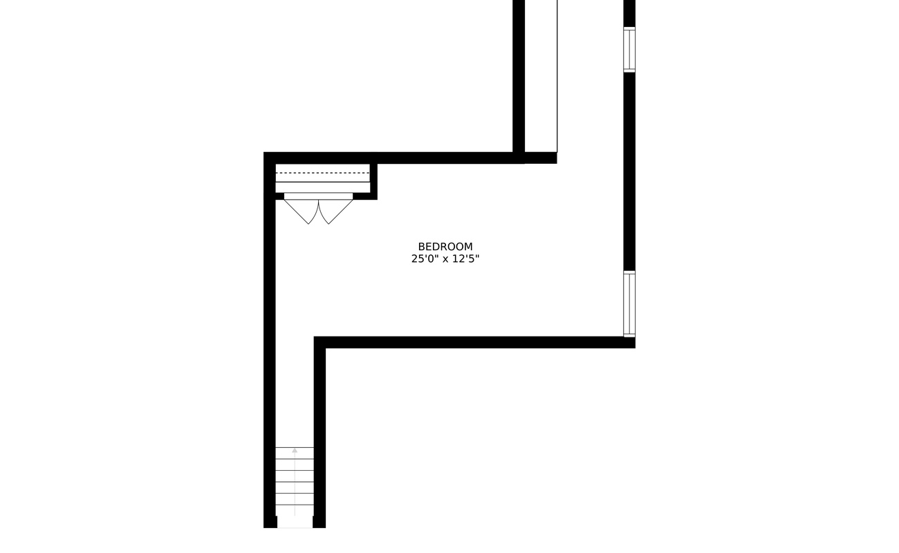 2nd Floor Layout of Black Door Bungalow