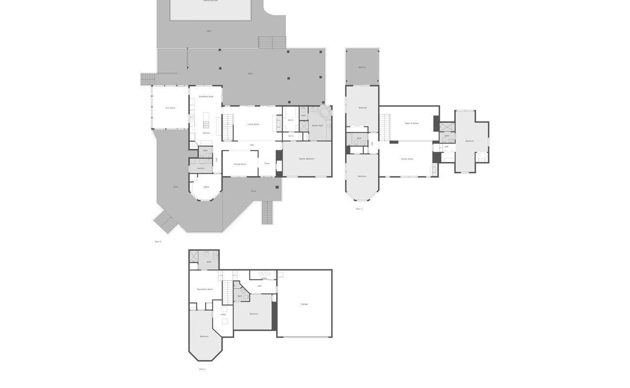 Sunny Dunes Retreat Floor Plan.