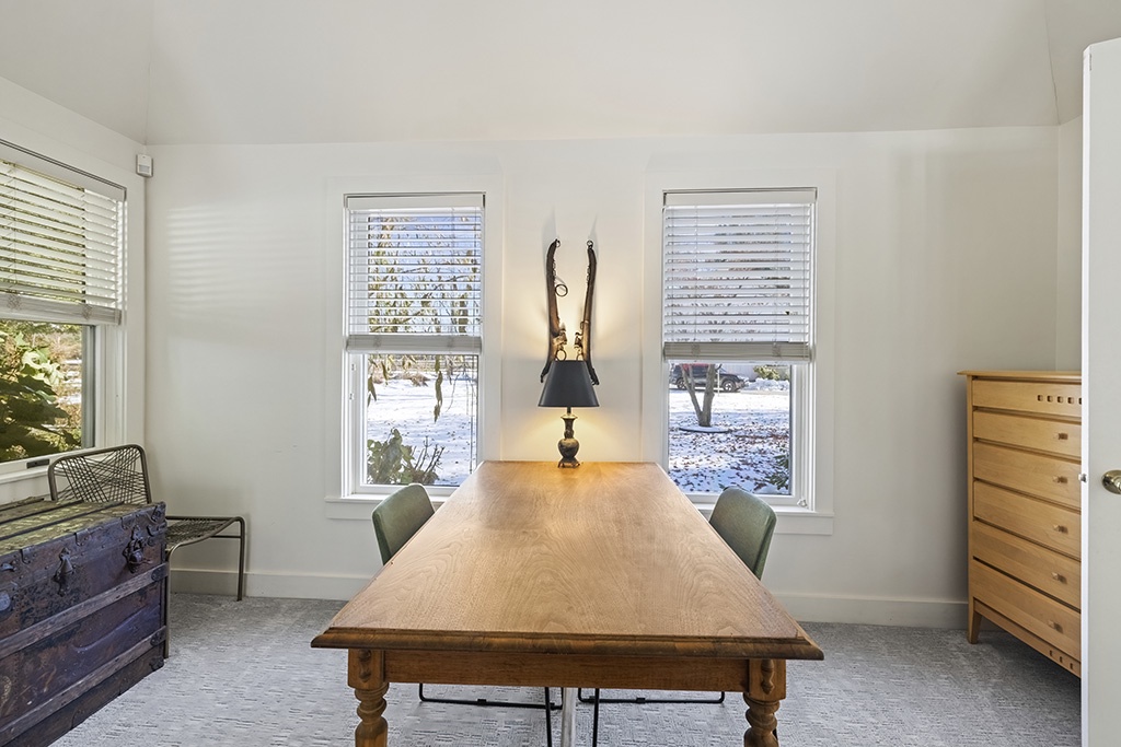 A dedicated desk in the primary suite for allows both of you to check in with the office.